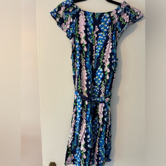 LILLY PULITZER Floral Dress w/Waist Tie (Size XL) - Picture 4 of 4